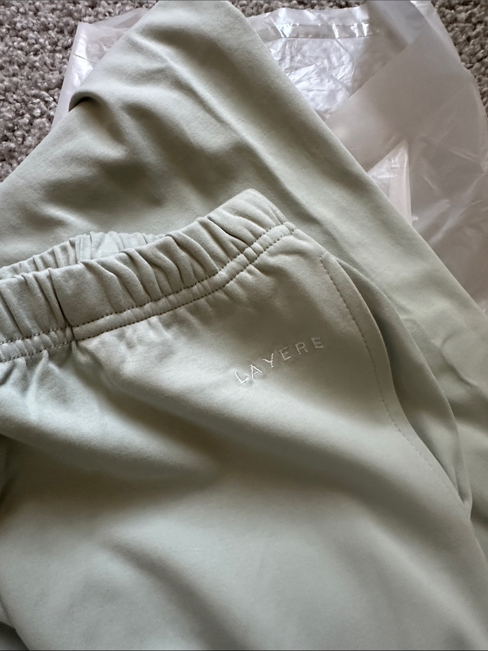 Layere Organic Cotton Bottoms - Pistachio Cream - Picture 3 of 3